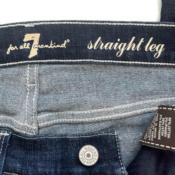 Seven 7 For All Mankind Straight Jeans Premium Denim - Picture 4 of 11